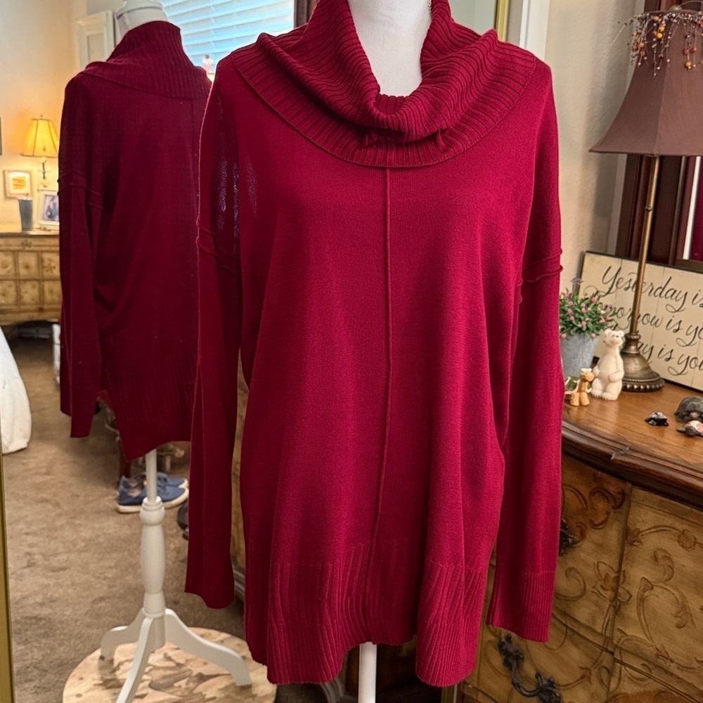 Cupio Burgundy Knit Sweater